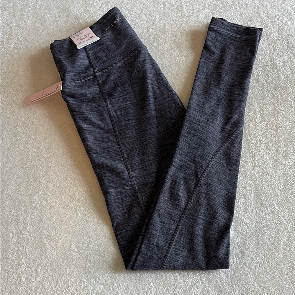 Victoria's Secret Charcoal Gray Studio Leggings High Rise 29” Inseam NWT 6 Long